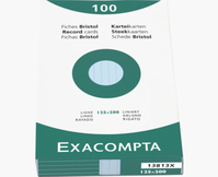 Exacompta 13813X indexkaart Blauw