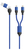 2GO 797364 Lightning-kabel 1,2 m Zwart, Blauw