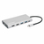 Manhattan USB-C Dock/Hub with Card Reader and MST, Ports (x10): Ethernet, 4K HDMI (X3), USB-A (x3) and USB-C (x2), With Power Delivery (100W) to 1x USB-C Port (USB-C wall charge...