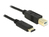 DeLOCK 2m, USB2.0-C/USB2.0-B USB Kabel USB B USB C Schwarz