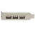 StarTech.com Adaptador Tarjeta PCI Express Perfil Bajo USB 2.0 Alta Velocidad - 3 Externos y 1 Interno