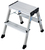 Krause 130037 step stool Aluminium Aluminium, Black