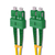 Qoltec 54092 fibre optic cable 160 m SC SC/APC G.652D Yellow