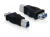 DeLOCK USB 3.0 Adapter USB 3.0-B M USB 3.0-A FM Zwart