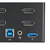 StarTech.com KVM Switch DisplayPort a 2 porte e 4 monitor - 4K 60Hz UHD HDR - KVM per desktop PC 4K DP 1.2 con hub USB 3.0 a 2 porte (5Gbps) e 4 porte USB 2.0 HID, audio - Commu...