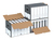 NIPS ORDNER-ARCHIV-BOX / 505 x 300 x 335 mm / anthrazit-weiß / Wellkarton - umweltfreundlich und recycelbar