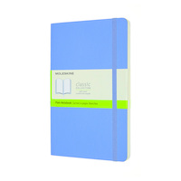 Notes MOLESKINE Classic L (13x21 cm) gładki, miękka oprawa, hydrangea blue, 240 stron, niebieski