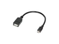 LogiLink USB Kabel A -> micro B Bu/St 0.20m sw OTG