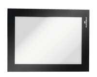 Durable DURAFRAME Self Adhesive Magnetic Signage Frame | 2 Pack | A6 Black