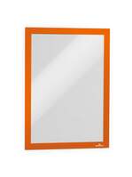 Durable DURAFRAME Self Adhesive Magnetic Signage Frame | 2 Pack | A4 Orange