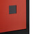 Relaxdays Briefkasten groß, Stahl, Sicherheits-Klappe, Schloss, HxBxT: 53 x 43,5 x 26 cm, Wandbriefkasten, Schwarz-Rot
