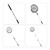 Relaxdays Kescher Angeln, Teleskopstiel 60 - 130 cm, faltbar, leicht, stabil, Angelkescher, Netz-Ø 36 cm, schwarz-silber
