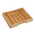 Relaxdays Besteckkasten, ausziehbar, Bambus Schubladeneinsatz, HBT 5,5x39x35,5 cm, Besteckeinsatz für Schubladen, natur