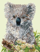 Diamond Painting Kit: Koala & Eucalyptus Blossom