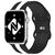 NALIA A Righe Silicone Cinturino Smart Watch compatible con Apple Watch Bracciale Ultra/SE Series 8/7/6/5/4/3/2/1, 42mm 44mm 45mm 49mm, per iWatch Orologio per Donna e Uomo Nero...