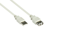 kabelmeister® Verlängerung USB 2.0 Stecker A an Buchse A, 5m
