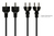 Netzkabel Schutzkontakt-Stecker Typ E+F (gerade) an C13 (gerade), schwarz, 1,00 mm², 5m