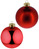 Weihnachtskugeln Baran; 8 cm (Ø); rot; 12 Stk/Pck