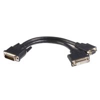 59 TO DVI I VGA DMS 59 CABLE, 8in LFH 59 Male to Female DVI ,