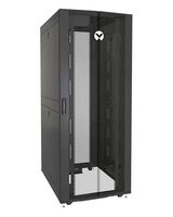 Rack 42U 1998mm (1998")H x 800mm (31.50")W x 1115mm (43.89")D with Perf. Front Door Perf. Split Rear Doors, Black gray, shock Racks