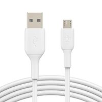 Boost Charge Usb Cable 1 M , Usb A Micro-Usb B White ,