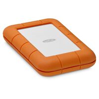 Rugged Secure External Hard , Drive 2000 Gb Orange, White ,