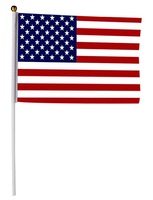 drapeau usa états unis avec baguette 30x45cm