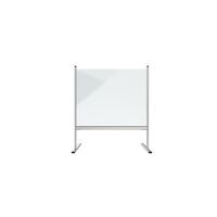 Acrylic glass hygienic partition wall with aluminium frame, feet