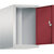 Altillo CLASSIC, 1 compartimento, anchura de compartimento 300 mm, gris luminoso / rojo rubí.