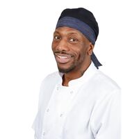 Whites Southside Chef Bandana in Black - Cotton - Breathable - One Size