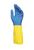 Mapa Alto 405 Liquid Proof Heavy Duty Janitorial Gloves Blue and Yellow - XL