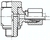 Zeichnung: Drosselfreie Schwenkverschraubung, metrisch