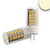 LED Stiftsockellampe 33SMD, 12V AC/DC, G4, 3.5W 2700K 320lm 270°, nicht dimmbar, weiß / klar