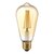 LED Filament Edisonlampe GOLD, 230V, Ø 6.4cm / L 14cm, E27, 4.5W 2500K 420lm 300°, dimmbar, Gold