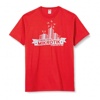 T-shirt Building/Tower Design - Red (Size M)