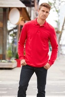 Póló (Gildan Premium Cotton) hosszú ujjú férfi (100%pamut) red, XL