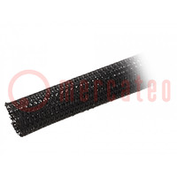 Polyester braid; ØBraid : 25.4mm; polyester; black; -70÷125°C