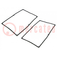 Gasket; for enclosures; Kit: rubber gasket x2; 2pcs.