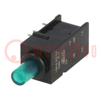 Switch: push-button; Pos: 2; DPDT; 0.5A/60VAC; 0.5A/60VDC; ON-(ON)