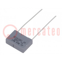 Kondensator: poliestrowy; 1nF; 250VAC; 1000VDC; 10mm; ±10%; THT; R60