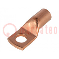 Tip: ring tube; M12; 70mm2; crimped; for cable; L: 43.5mm; copper