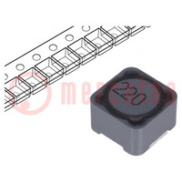 Inductor: wire; SMD; 22uH; 3.6A; 43mΩ; ±20%; 12x12x8mm; -40÷125°C