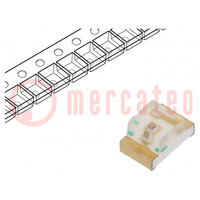 LED; SMD; 0805; czerwony; 150÷250mcd; 2x1,25x1,1mm; 140°; 20mA; 75mW