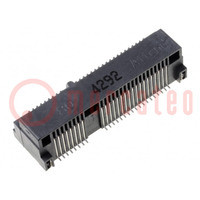 Złącze: PCI Express mini; poziome; SMT; złocony; PIN: 52; 0,5A
