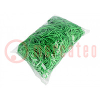 Rubber bands; Width: 3mm; Thick: 1.5mm; rubber; green; Ø: 70mm; 1kg