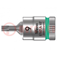 Tapa; de vaso,Torx®; TX09; 1/4"; 28mm; acero cromo-vanádico