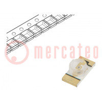 LED; SMD; 3216; red; 16÷39mcd; 3.2x1.6x1.1mm; 130°; 2÷2.4V; 20mA