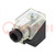 Connector: valve connector; plug; form A; 18mm; female; PIN: 4; 24V