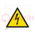 Panneau de sécurité; d'alerte; PVC; W: 200mm; H: 200mm