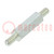 Screwed spacer sleeve; 20mm; Ext.thread: M4; hexagonal; steel